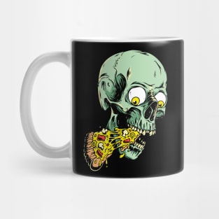 skeleton pizza Mug